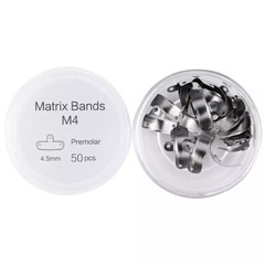50Pcs/Box Dental Matrix Bands Sectional Contoured Matrices 3.5/4.5/6.5mm USA