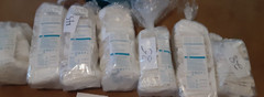Lot of 292 Sterile White Polyisoprene Gloves Sizes (6,7.7 1/2,8) Exp 07-2025