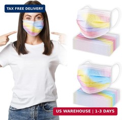 NiHealth Disposable Cute Face Masks for Adults Women Men, Breathable Mask with E