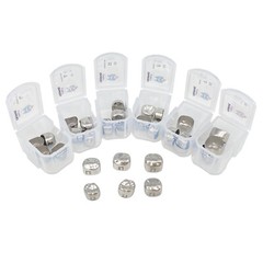 5Pcs Dental Adult Crown Stainless Steel Permanent Molar Teeth Temporary Crowns