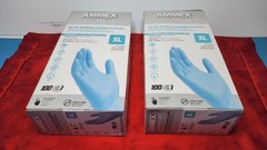 1000Pcs 10 Box AMMEX Professional Blue NITRILE Exam XL (10×100)