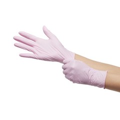 McKesson Pink Nitrile Nitrile Exam Glove Standard Cuff Length SMALL 250 per Box