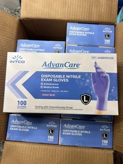 Advan Care Nitrile Exam Gloves ( 1000 count per case )