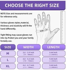 S&G Black Nitrile Gloves Latex Powder Free 5 Mil 2x100pcs 1000pcs M/L/XL