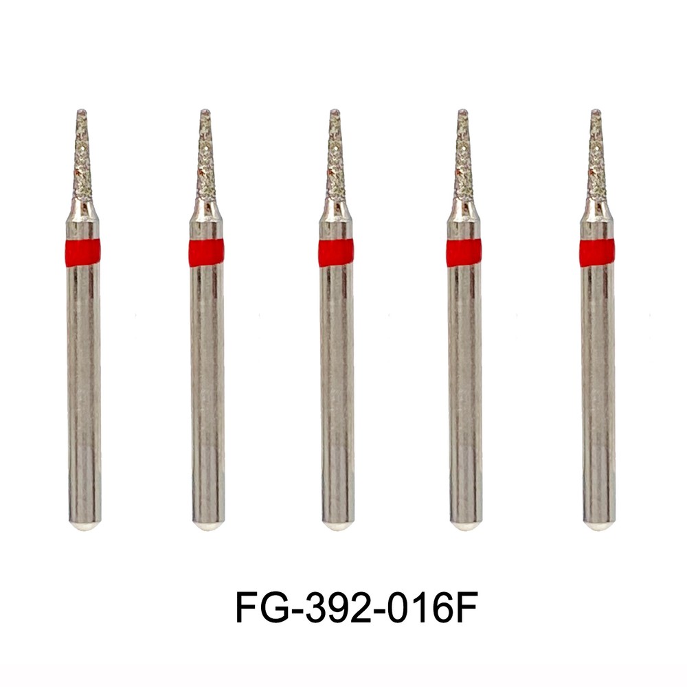 5Pcs Diamond Dental Mosquito Bur Fine 392-016 Interproximal, blister pack