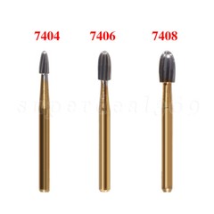 Dental Bur Trimming & Finishing Gold Carbide Burs FG 7901 /7902 /7406 /7408 ns