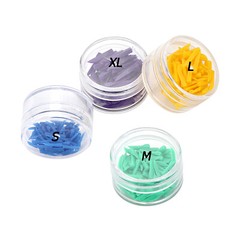 100pcs/box Disposable Dental Wedges Medical Plastic Concave Design Wedge W/ Hole