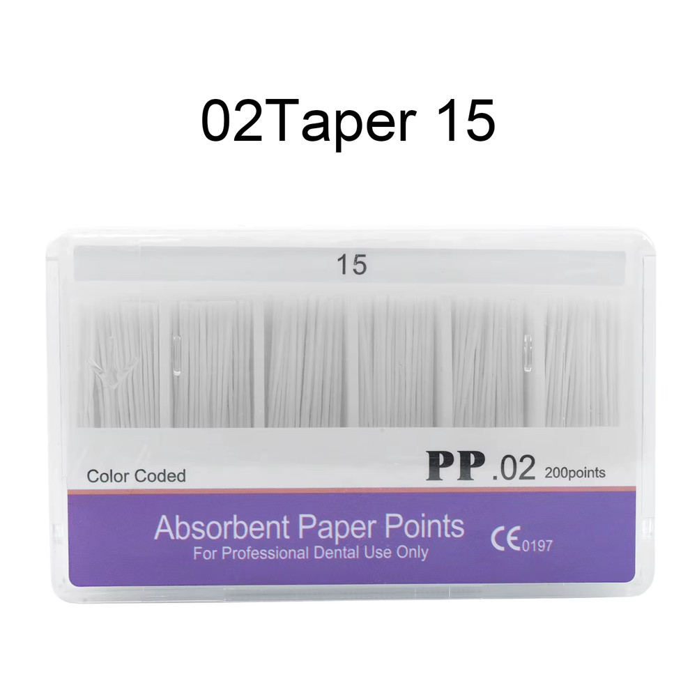WELLCK 1 Box Dental Absorbent Paper Points Sterile Mixed Sizes 02 04 06 Taper 15