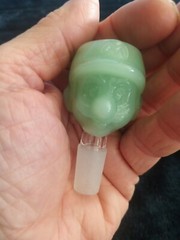 Premium 14mm Mario Brothers Head Thick Glass Bowl Hookah Bong Slide Pipe