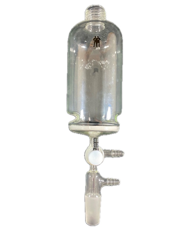 A&C Glass 600mL Solid Phase Peptide Synthesis Vessel PTFE Stopcock GL-32 24/40
