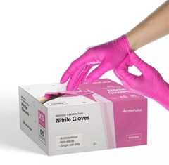 Fifth Pulse Nitrile Exam Latex Free & Powder Free Gloves – Fuchsia