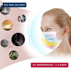 NiHealth Disposable Cute Face Masks for Adults Women Men, Breathable Mask with E