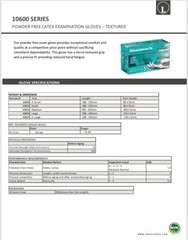 Shamrock Examination Extended Cuff Latex Glove 1000 PCS series 10600 7 MIL