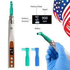 Dental Hygiene Prophy Handpiece /Straight Nose Cone /Air Motor 4Hole /Brushes