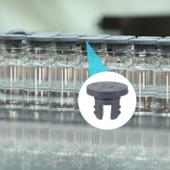 7.5 mm/0.3 Inch Vials Rubber Stoppers, 200 Pcs Two Legs Butyl Rubber Bottle3509