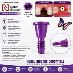 US Dental Cover Screw For Nobel Biocare NP RP Implant Conical Connection Healing