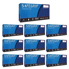 Microflex SG375L-10 Disposable Latex Gloves Medical/Exam Grade, Large