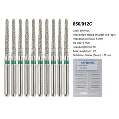 Diamond Burs Dental Zirconia Cutter Diamond Bur FG Football Round End Taper Pear