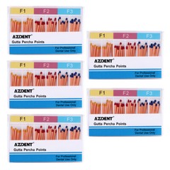 AZDENT Endodoncia dental Puntas de gutapercha y papel absorbente F1.F2.F3