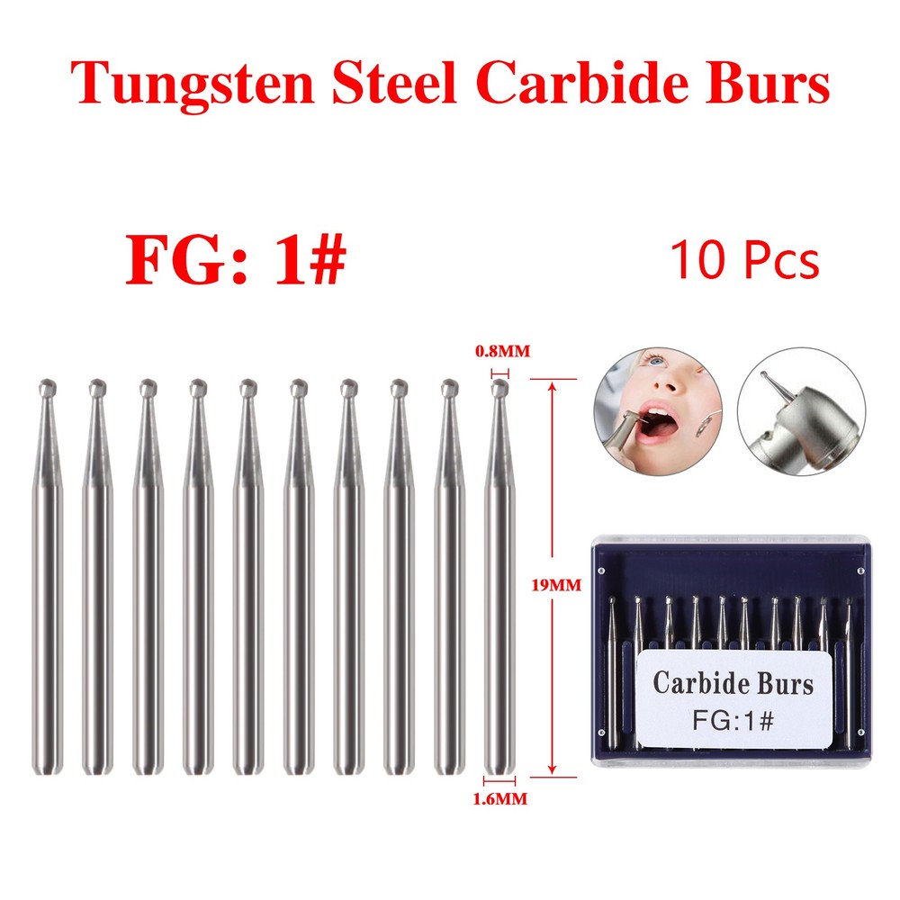 Carbide Bur Friction Grip Surgical for High Speed Handpiece Dental Tungsten