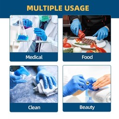 Nitrile Exam Gloves, 3.5-Mil Blue Disposable Medium (Pack of 1000),