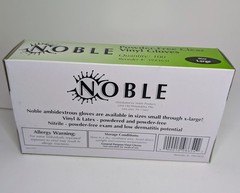 Noble Products Powder-Free Disposable Clear Vinyl Gloves – Large – 100/Case