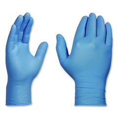 X3 Blue Nitrile Disposable Industrial Gloves 3 Mil Latex-Free/Food-Safe, 100/Box