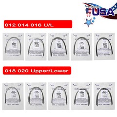 Dental Super Elastic Niti Round Arch Wires Arch Wire for Bracket Braces USA U&L