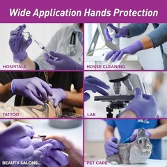 MedPride Powder-Free Nitrile Exam Gloves, Medium, Medium (Pack of 1000)