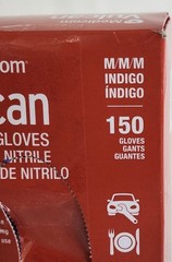 MEDICOM Vulcan Latex-Free Indigo Nitrile Gloves, Size M – 150 Count