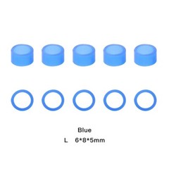 100 Pcs/Box Dental Instrument Hygienist Silicone Color Code Rings Bands Circle