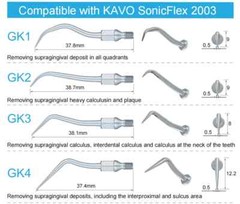 1pc Dental Ultrasonic Scaler Scaling Tips for KAVO SonicFlex GK1 GK2 GK4 GK6 nnh