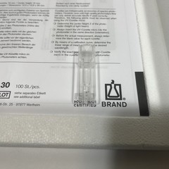 BRAND UV-Cuvette Micro 70µL, 759230 (100 pcs )