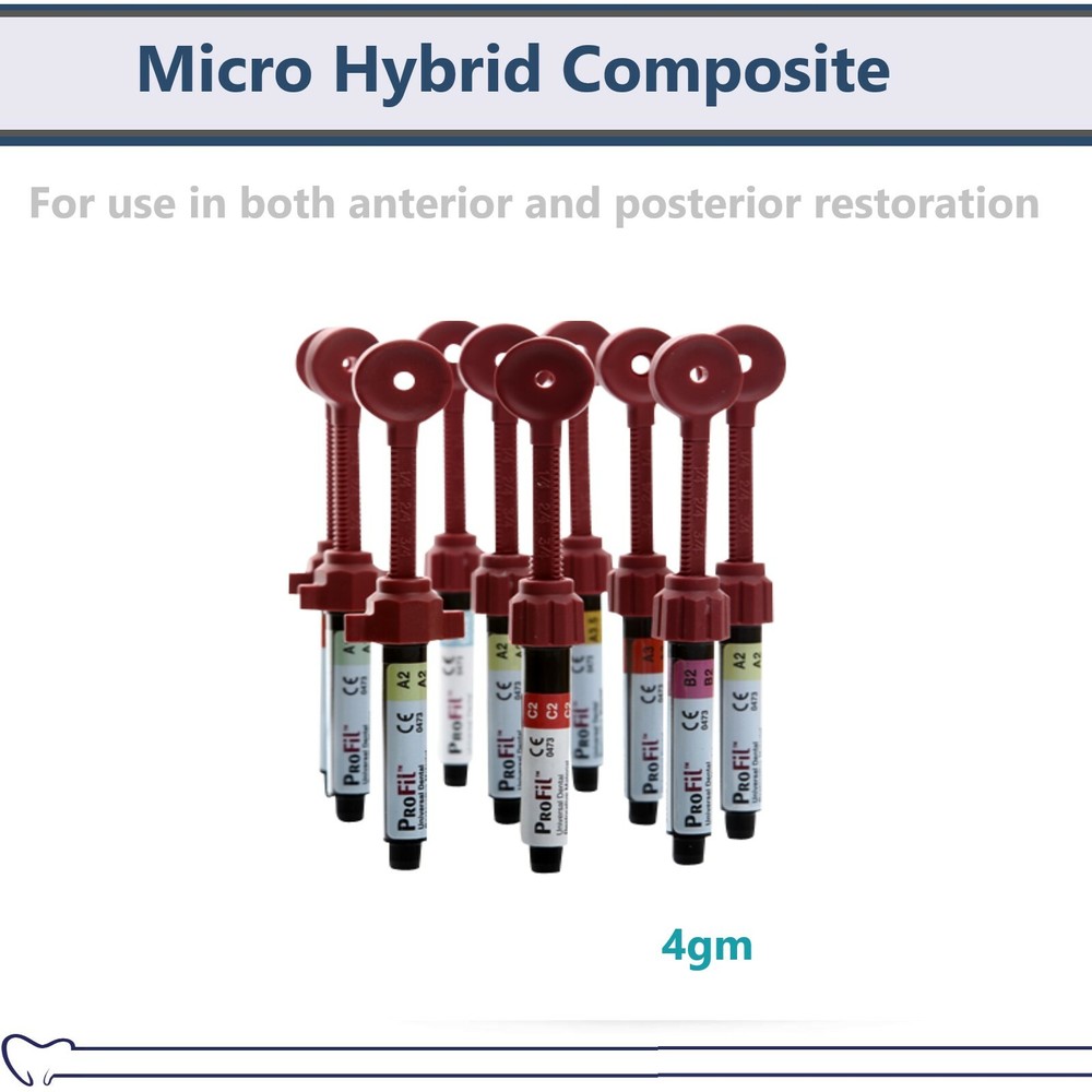 Dental Silmet ProFil Micro Hybrid Composite Restorative All Shades Unidose / Syr