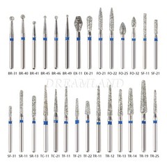 5pc/pack Dental FG Diamond Burs for High Speed Handpiece Friction Grip 1.6MM Bur