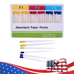 AZDENT Dental Endo Absorbent Paper Points 0.04/0.02 15-40#/Gutta Percha F1 F2 F3