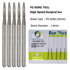 Wave Dental Carbide Surgical Length Long Bur 557 702 701 703 25mm For High Speed