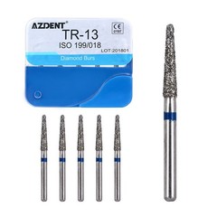 100Pcs Dental Diamond Burs High Speed Handpiece Friction Grip 20 Type FG AZDENT
