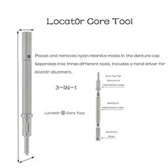 Zimmer TSV 3.5/4.5mm Mis Adin Locator Abutment Male Cap Inserts Tool For 1-5.0mm