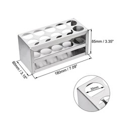 30 Holes 3 Layer Test Tube Holder for 26-29.5mm Tube Rack Stainless Steel
