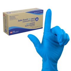 Dynarex Safe-Touch Disposable Nitrile Exam Gloves, Health And Beauty