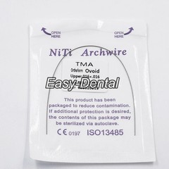 1-100Pc Dental Orthodontic TMA Arch Wire Titanium Molybdenum Alloy Ovoid/Natural