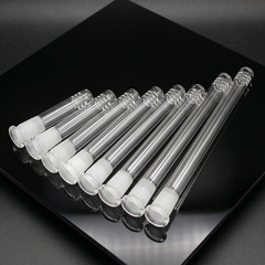 Clear Pyrex Borosilicate Lab Glass 18mm / 14mm Low Profile Downstem (2.5-7″)