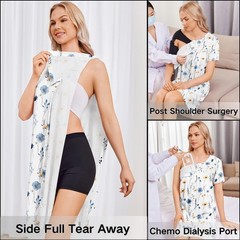 Post Shoulder Surgery Dress Women Side Full Tear Away After Rotator Cuff Chem…
