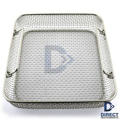 Surgical Sterilization Mesh Tray Cleaning Dental Instrument Holding Wire Basket