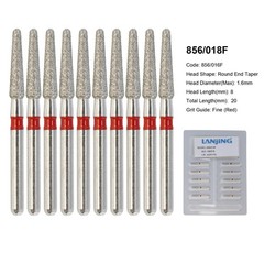 Wave Dental Carbide Bur FG Diamond Burs Football Pear Round End Taper High Speed