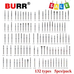 5-100pc SANDENT Diamond Burs For High Speed Handpiece Friction Grip 1.6mm