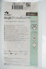 Molnlycke 42685 Biogel PI Ultratouch M Gloves Box/50 Size 8 1/2 Exp 02/2026