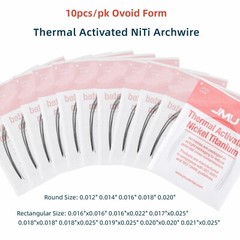 10pcs Ovoid Orthodontic Arch Wire Thermal Activated NiTi Archwire Round/Rectang