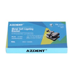 AZDENT Dental Orthodontic MIM Self Ligating Bracket Braces with Buccal Tubes